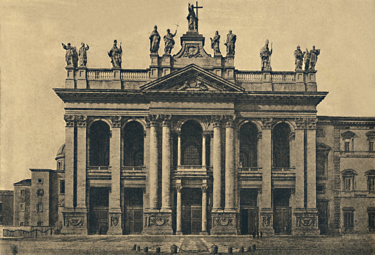 Roma - Fasáda baziliky sv. Jana Lateránského Aleše. Galilei, 1734, 1910 od Unbekannt