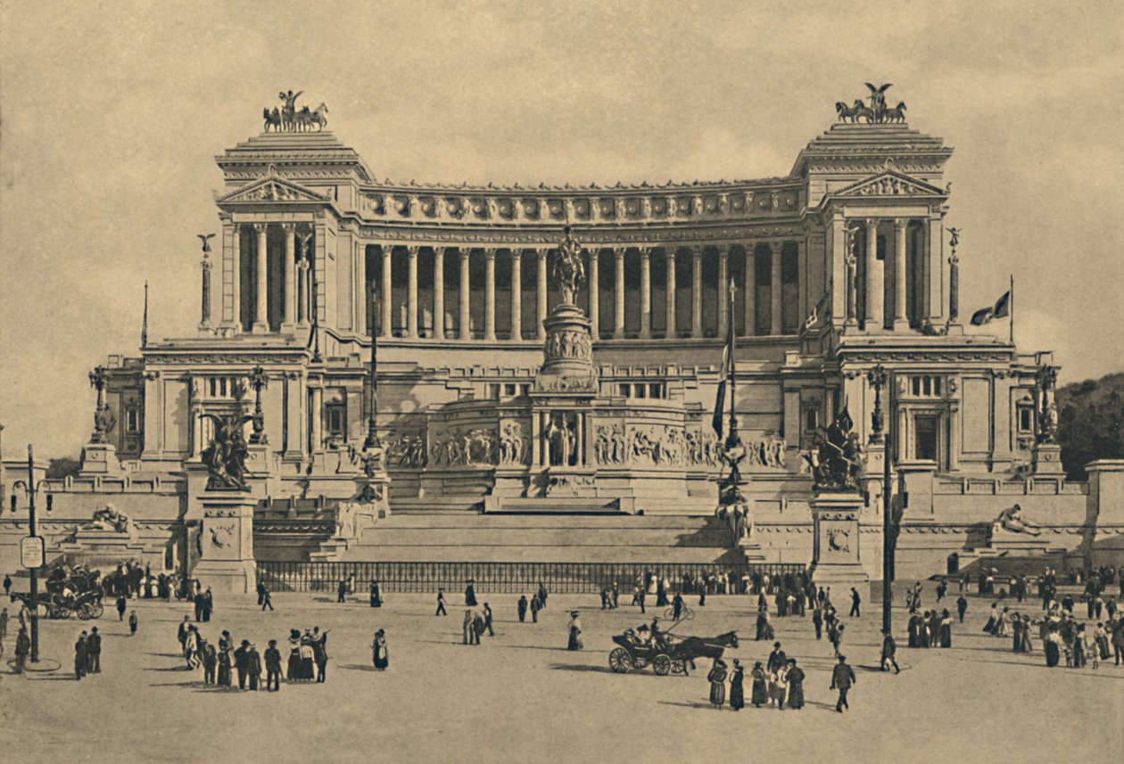 Řím - Piazza di Venezia. Památník Victor Emmanuel II, 1910. od Unbekannt