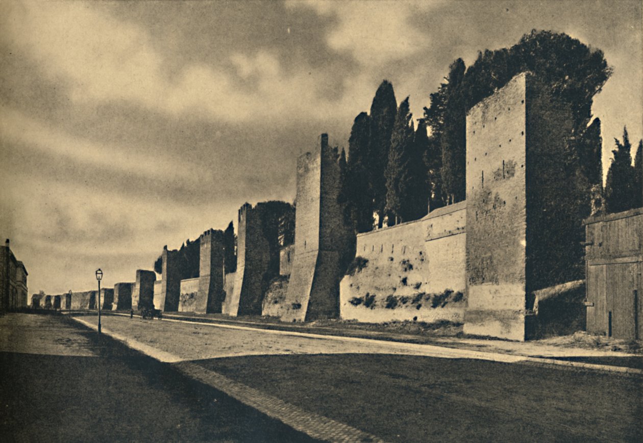 Roma - Aureliánská zeď, 1910 od Unbekannt