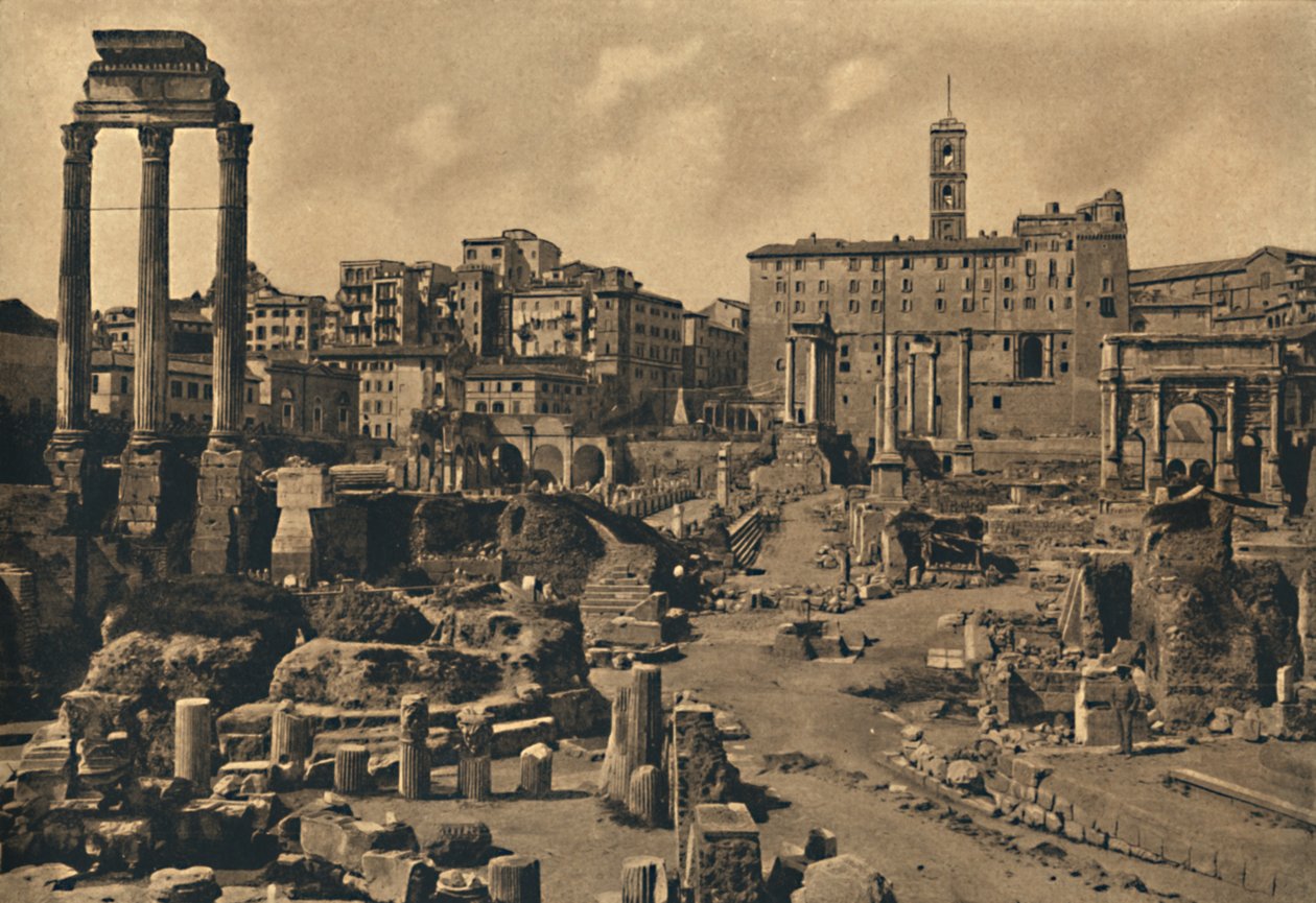 Roma - Forum Romanum a Capitoline Hill, 1910 od Unbekannt