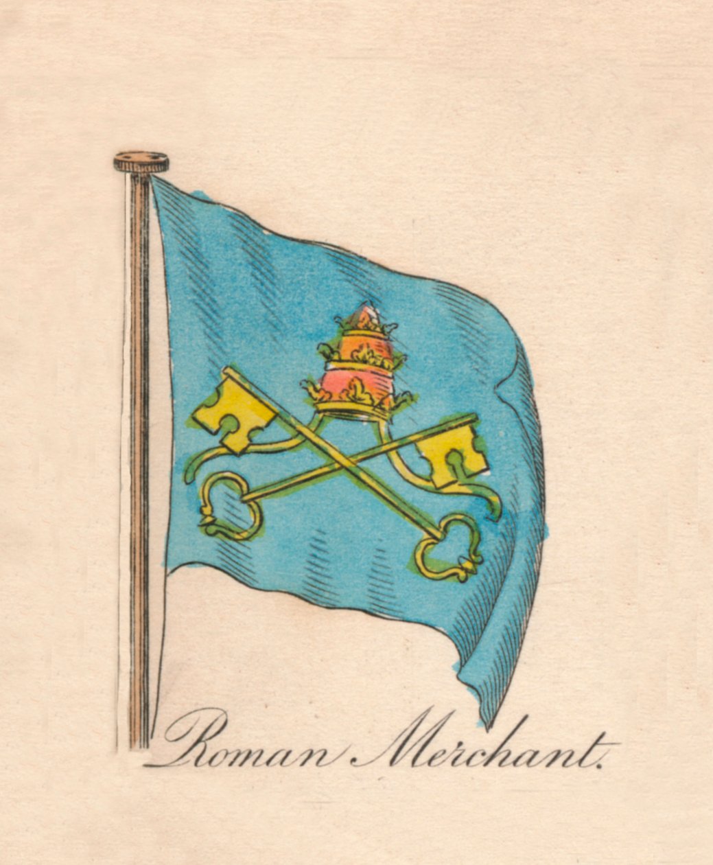 Římský kupec, 1838 od Unbekannt