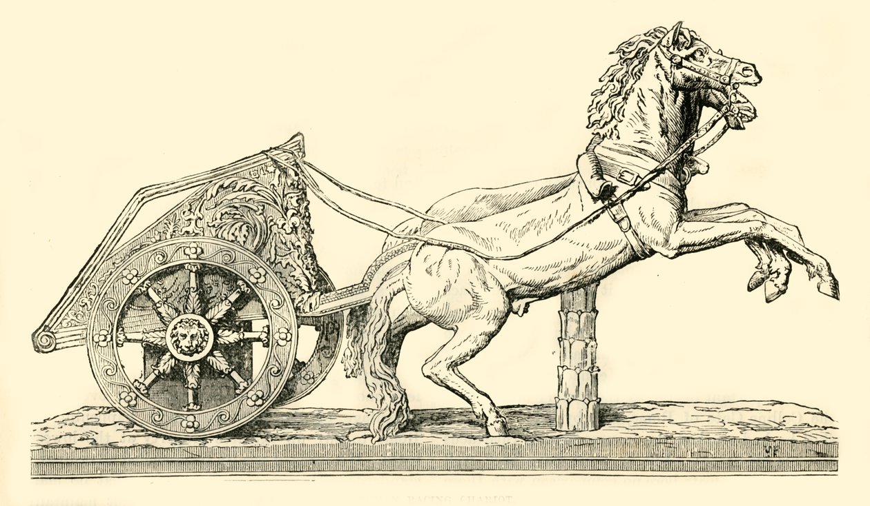 Římský závodní vůz, 1890. od Unbekannt