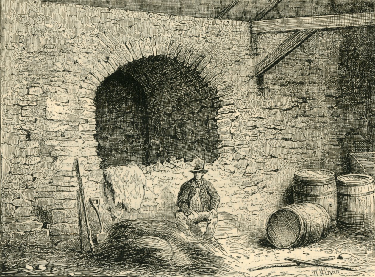 Římská zeď na Tower Hill, c1872. od Unbekannt
