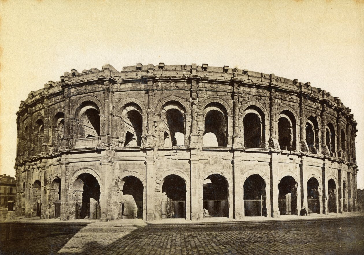 Římský amfiteátr, Nimes, Francie, konec 19. nebo začátek 20. století od Unbekannt