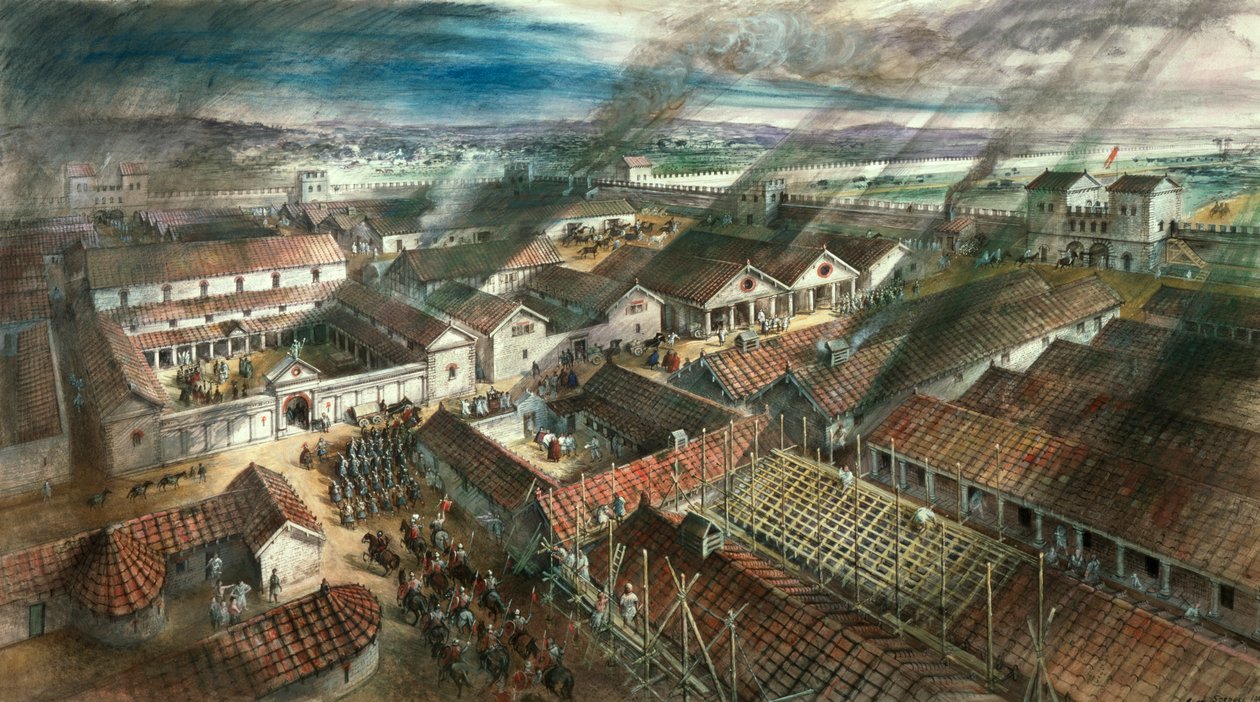 Římská pevnost v Londýně, c122 našeho letopočtu od Unbekannt
