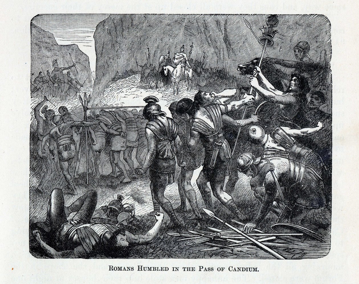 Římané pokořeni v průsmyku Caudium, 1882 od Unbekannt