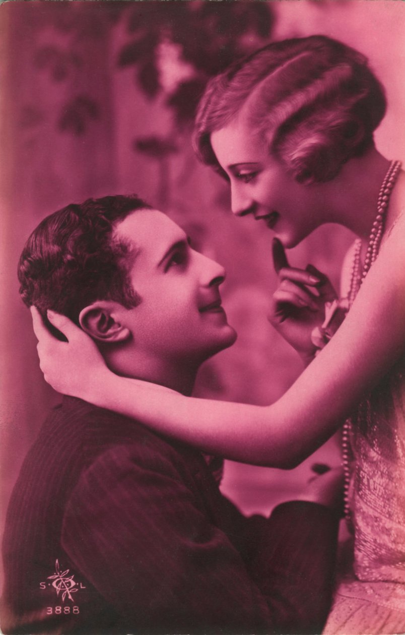 Romantická pohlednice, c1920 od Unbekannt