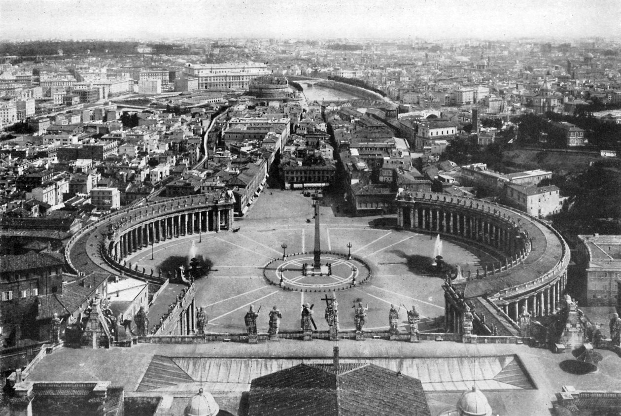 Řím při pohledu z kopule svatého Petra, 1926 od Unbekannt