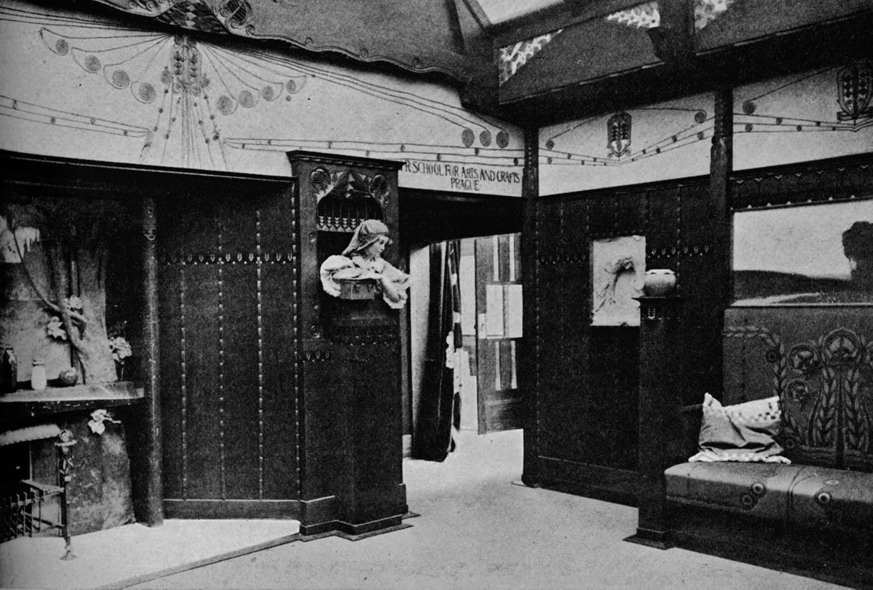 Pokoj pražské Uměleckoprůmyslové školy, St. Louis, 1905 od Unbekannt
