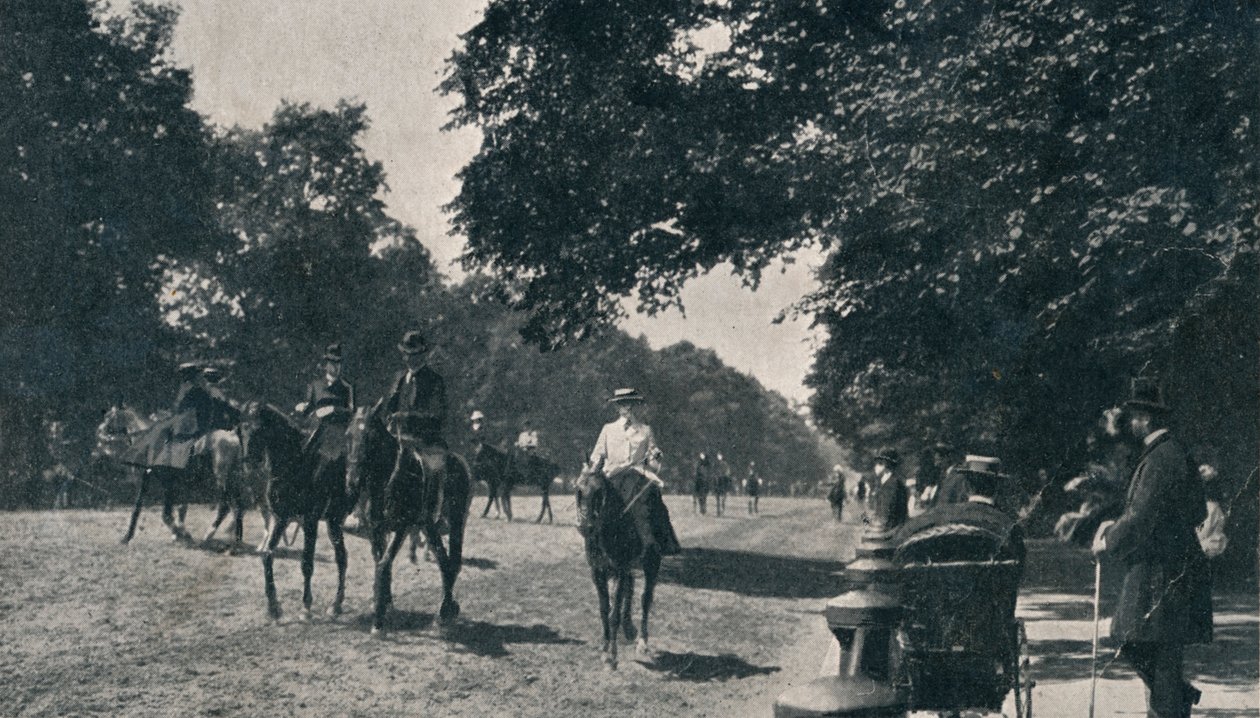 Rotten Row, Hyde Park, c1900 od Unbekannt