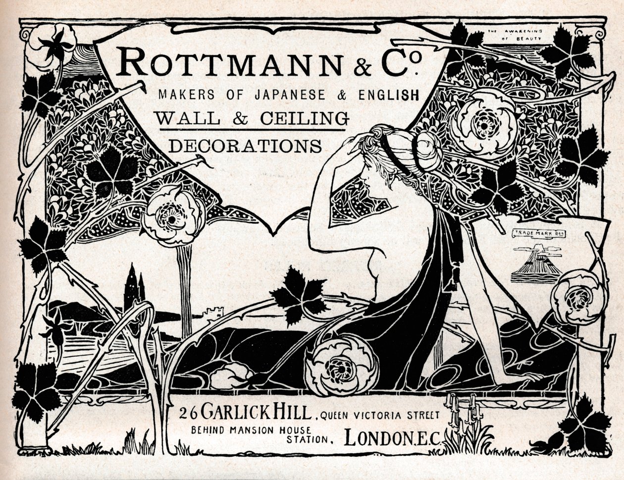 Rottmann & Co., Výrobci japonských a anglických nástěnných a stropních dekorací, 1897 od Unbekannt