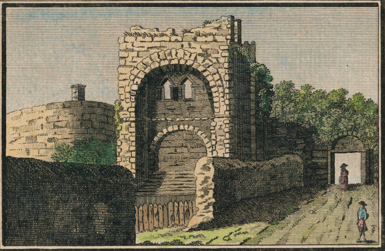 Rougemond Castle v Exeteru, 18. století od Unbekannt