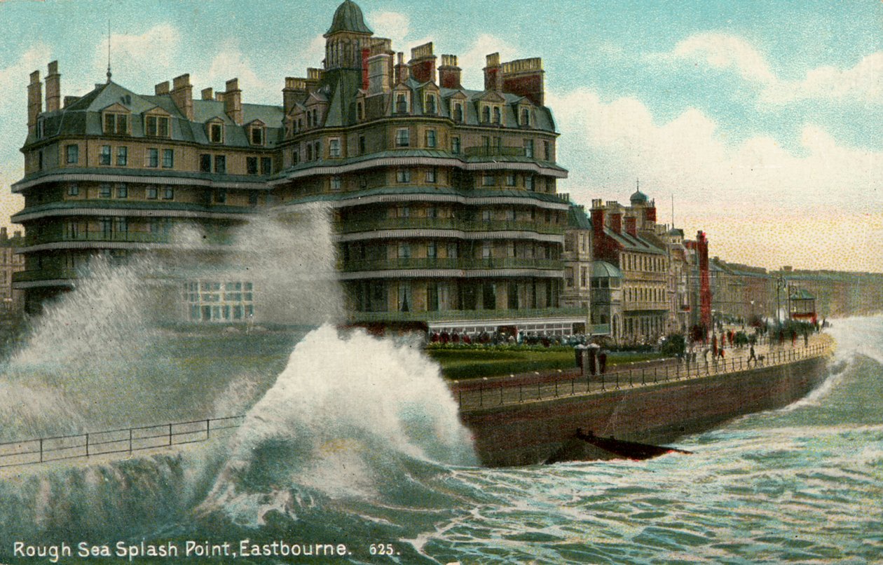 Rozbouřené moře, Splash Point, Eastbourne, Sussex, c1912 od Unbekannt