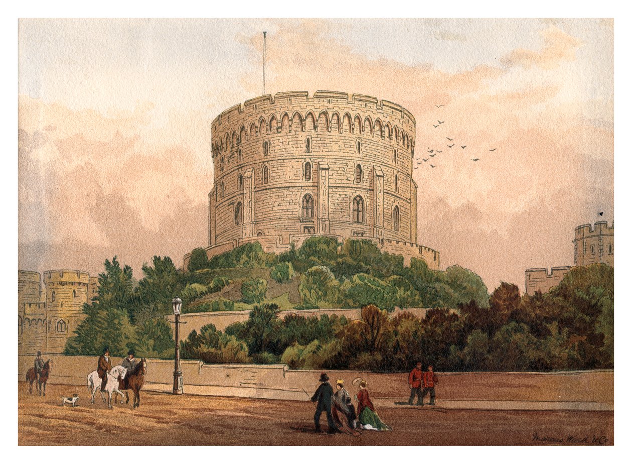 Kulatá věž, Windsor, 1880 od Unbekannt