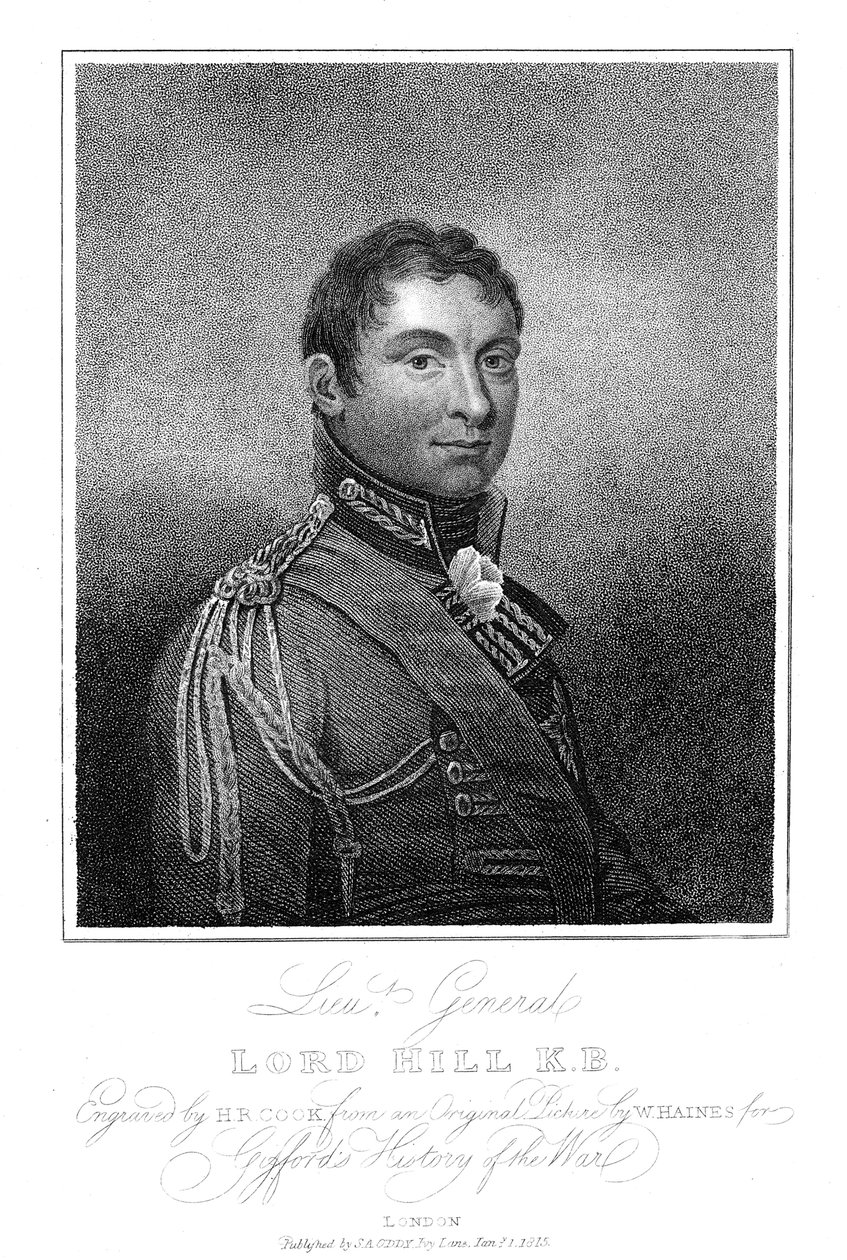 Rowland Hill, 1. Viscount Hill, anglický voják, 1815 od Unbekannt