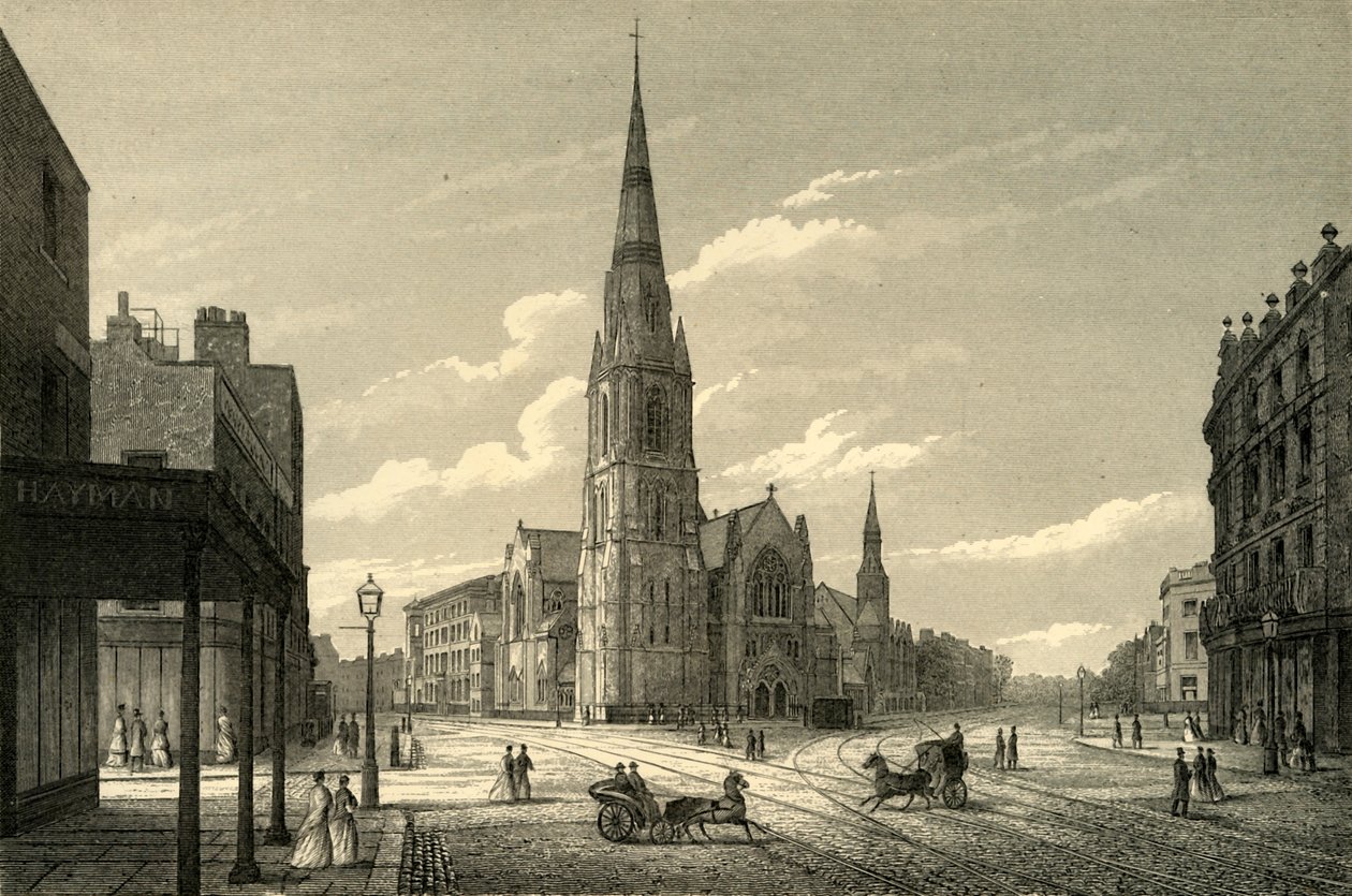 Rowland Hills Chapel & Schools, Westminster Bridge Road, c1876. od Unbekannt