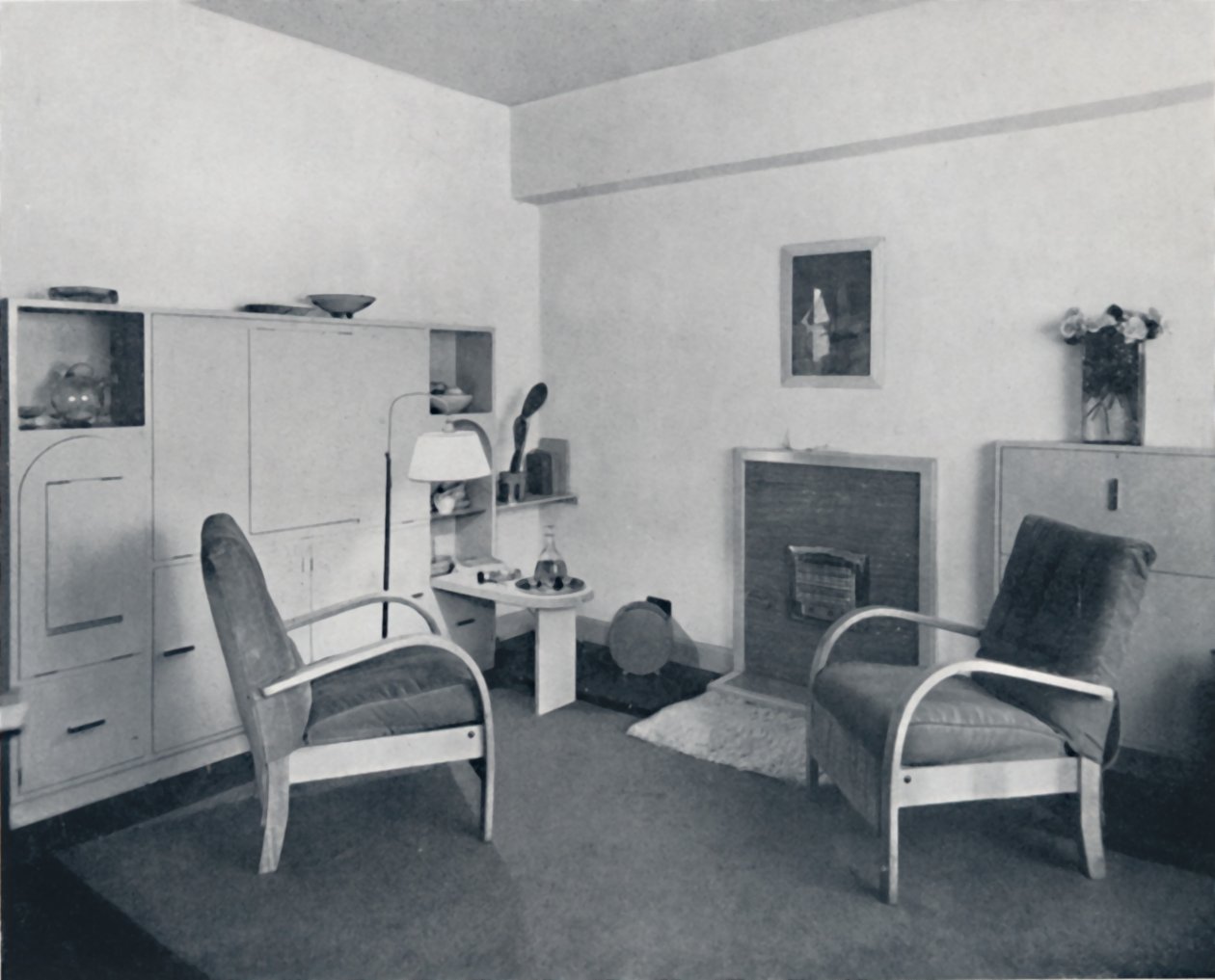 Rowley Gallery of Decorative Art Ltd - kombinovaná jídelna-obývací pokoj uzavřena, 1939 od Unbekannt