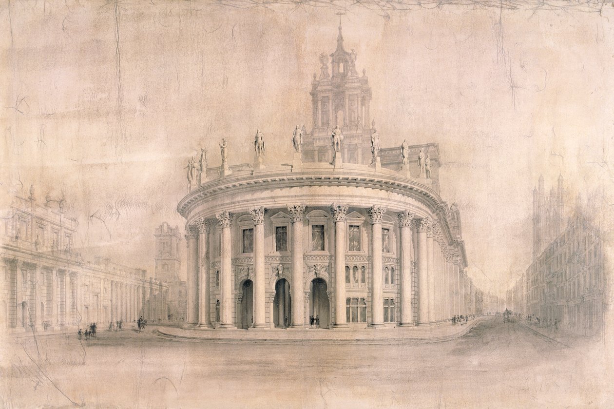 Royal Exchange, Londýn, 1838 od Unbekannt