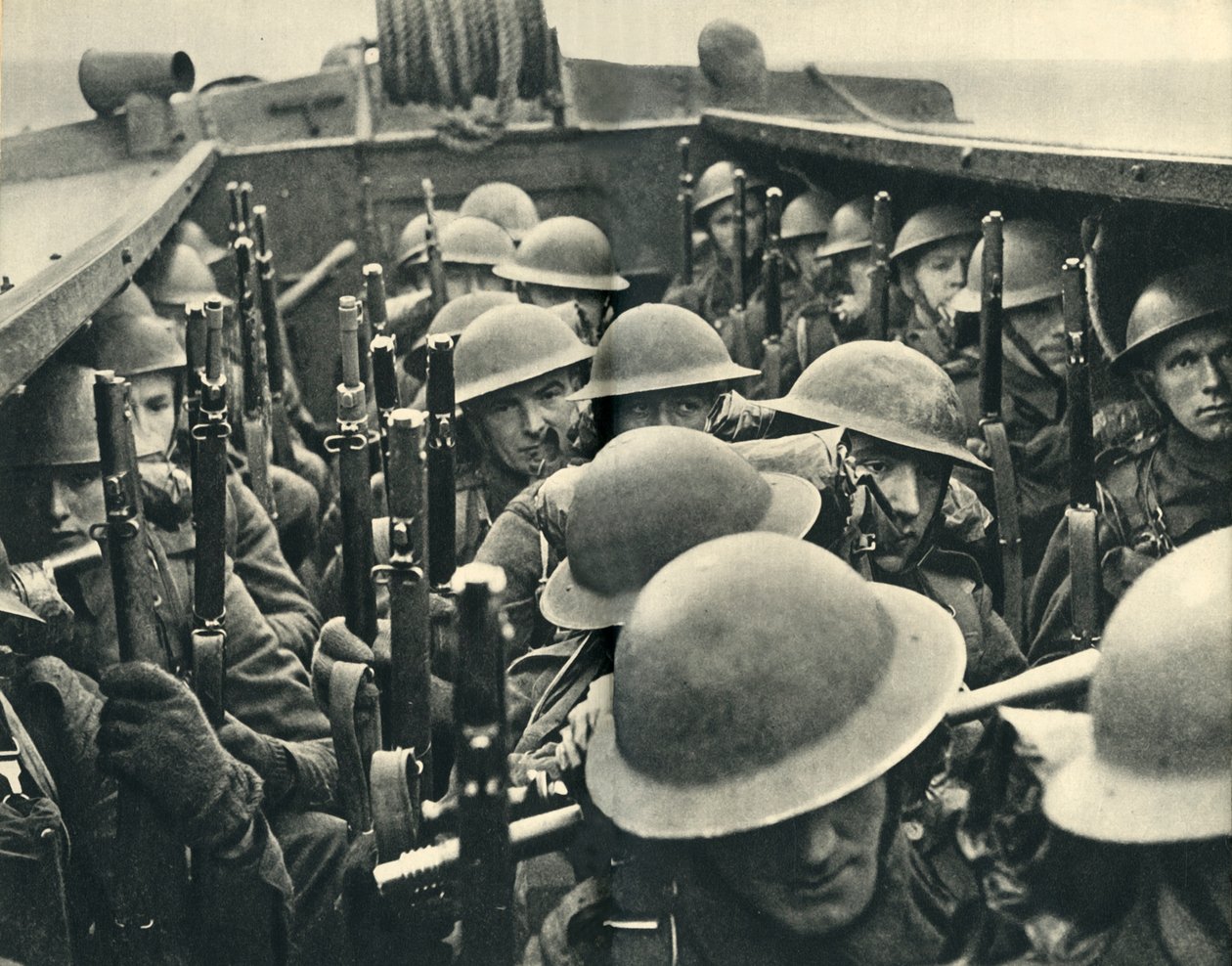Royal Marines na palubě vyloďovacího plavidla, druhá světová válka, c1939-c1943 1944. od Unbekannt