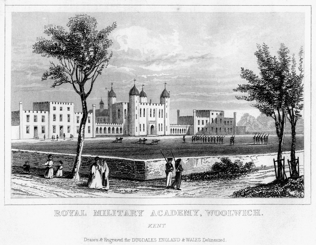 Královská vojenská akademie, Woolwich, Londýn, 19. století od Unbekannt