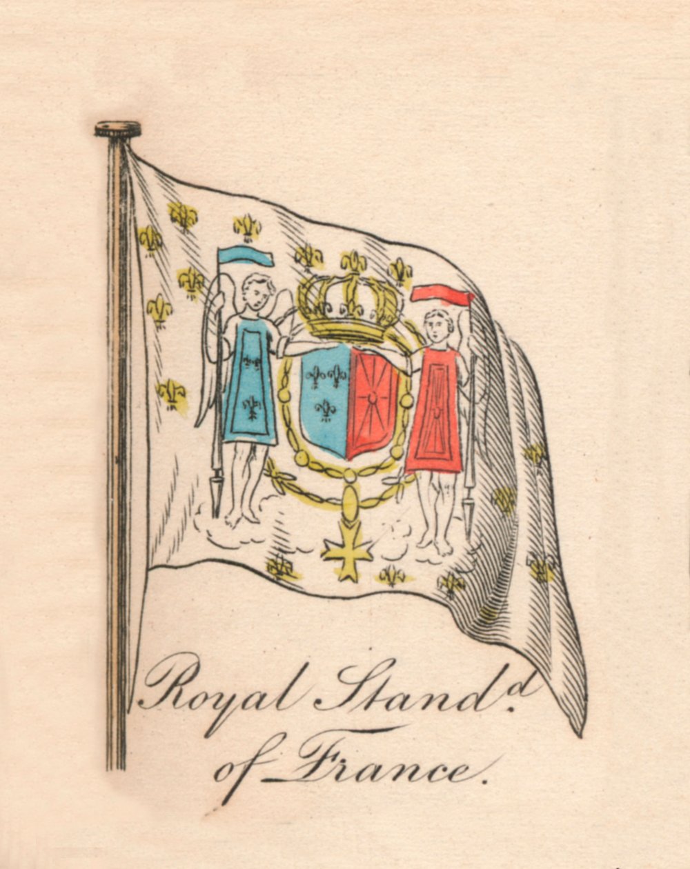 Královský standard Francie, 1838 od Unbekannt