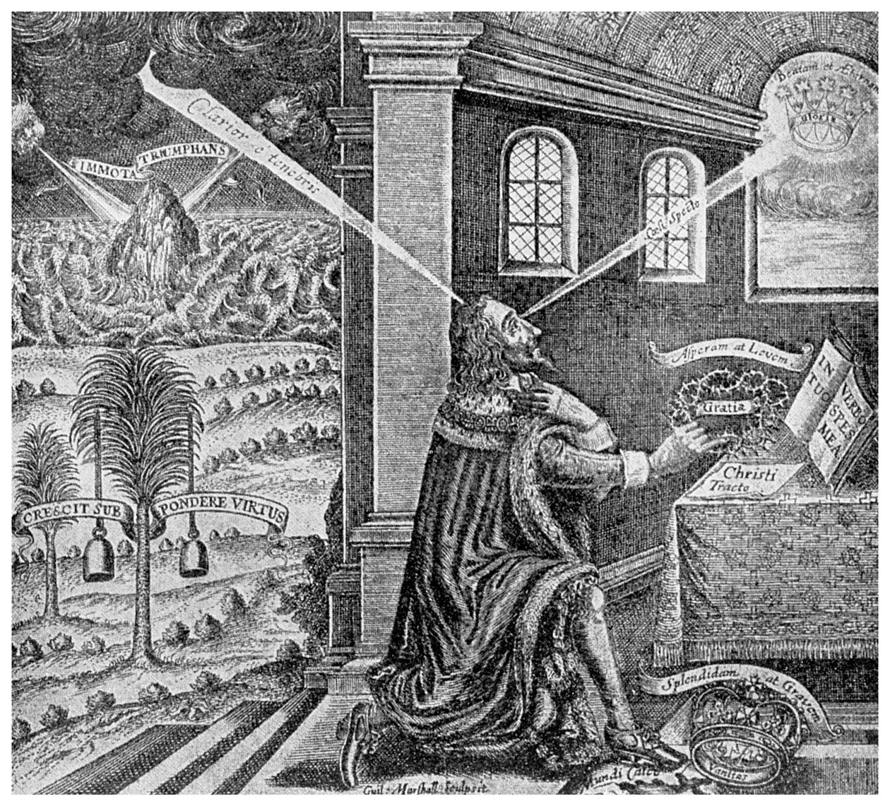 Královská výsada: titulní strana z Eikon Basilike, 1649 1956 od Unbekannt