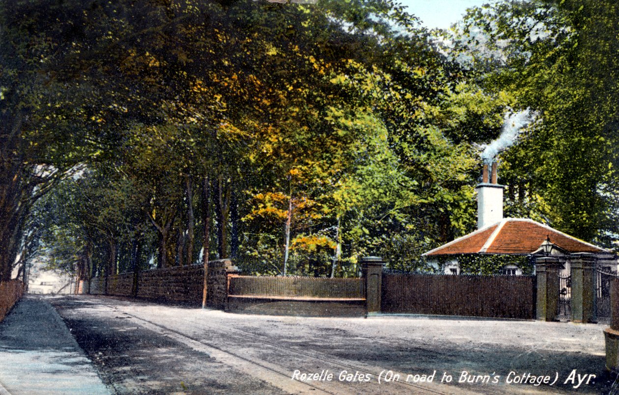 Rozelle Gates, na cestě do Burns Cottage, Ayr, Ayrshire, 1913 od Unbekannt