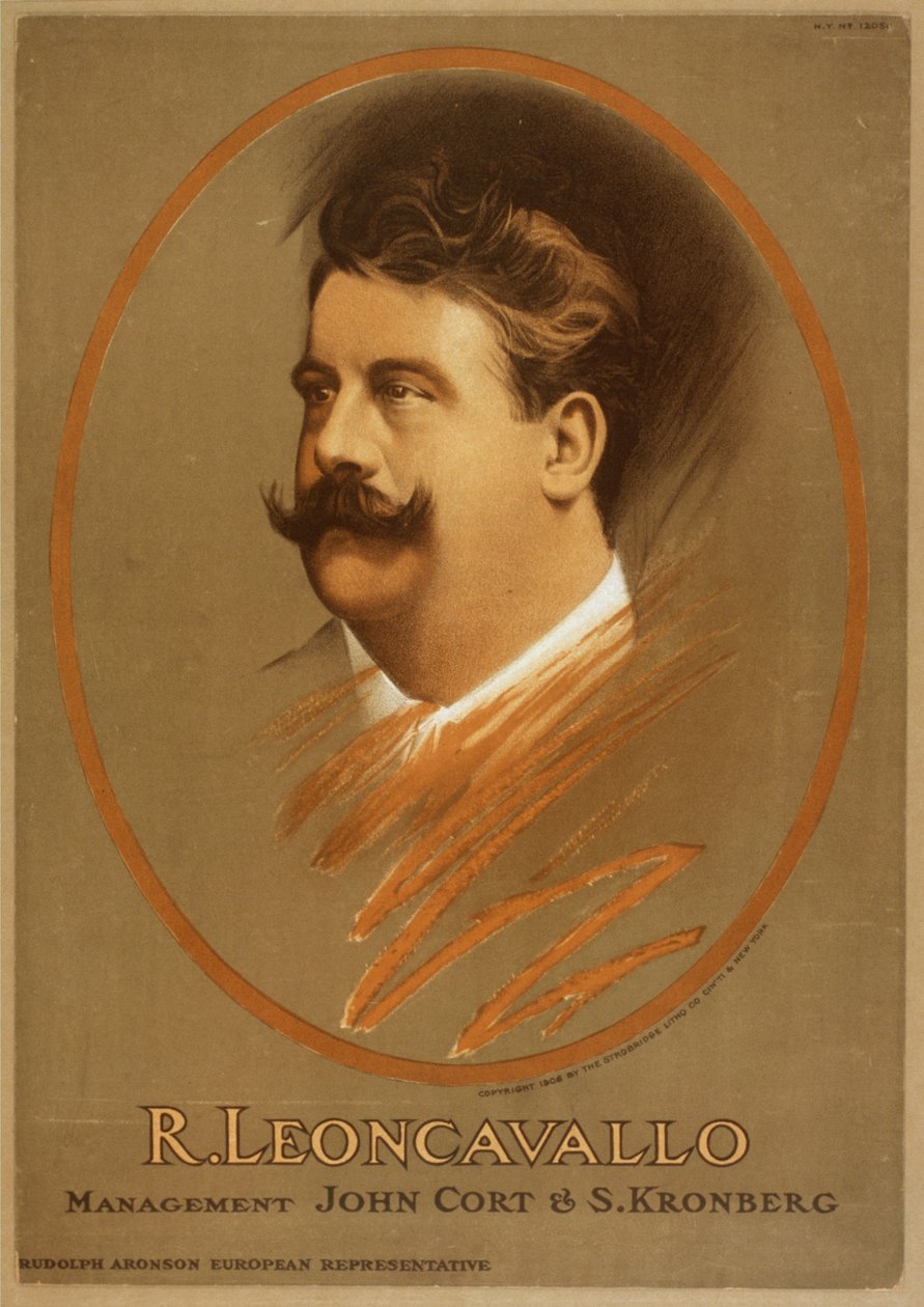 Ruggiero Leoncavallo 1858-1919, c. 1906 od Unbekannt