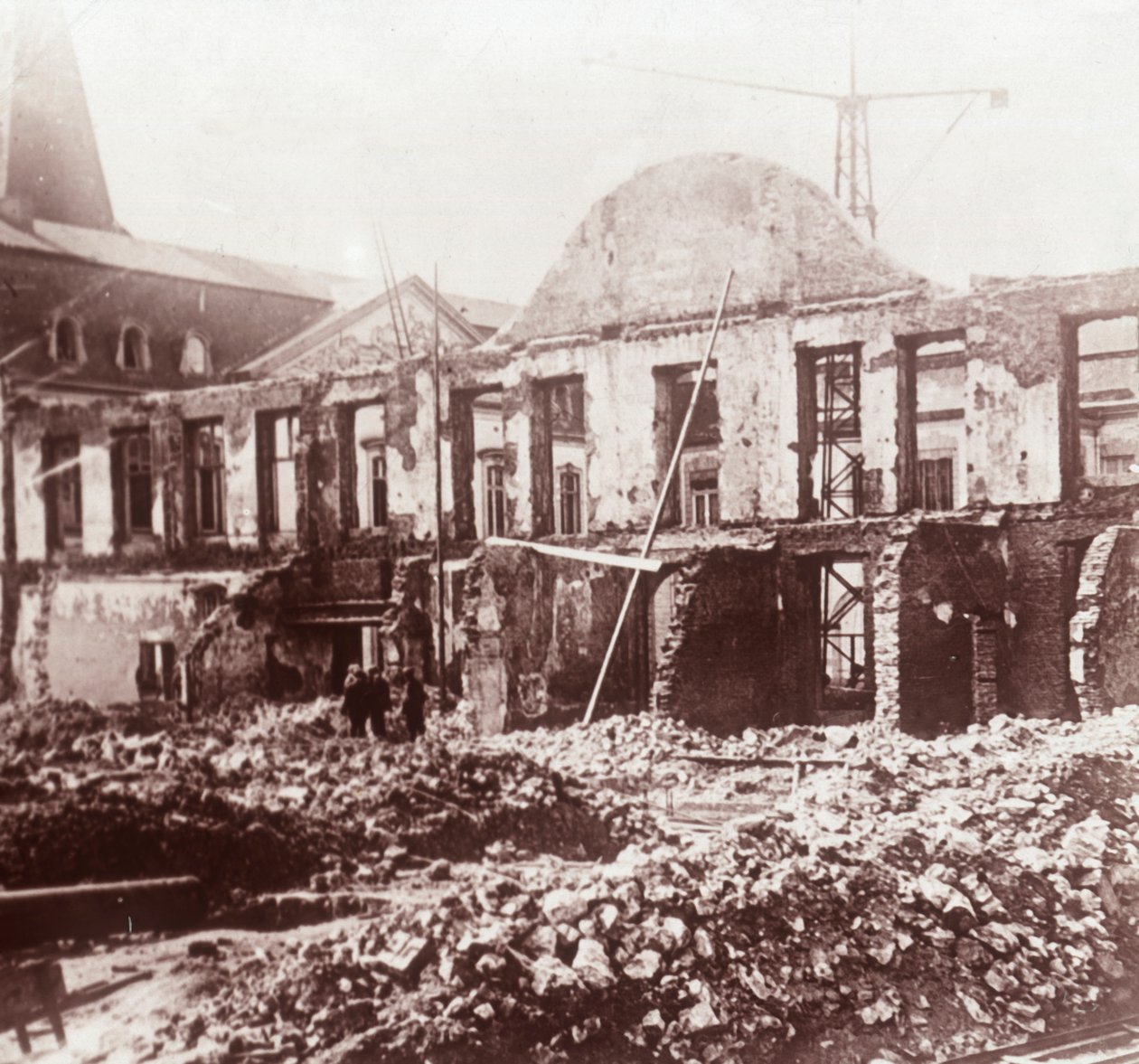Ruiny, Louvain, Belgie, c1914-c1918 od Unbekannt