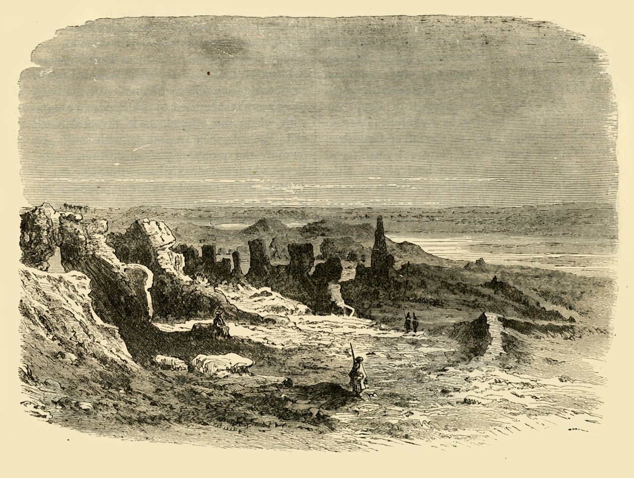 Ruiny v Sais, 1890. od Unbekannt