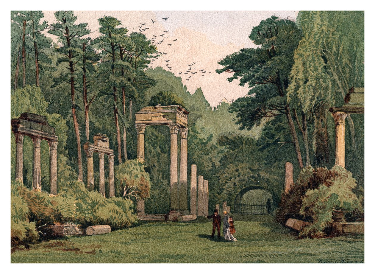 Ruiny ve Windsor Park, 1880 od Unbekannt