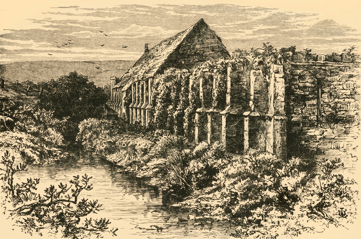 Ruins of Barn, Abbotsbury Abbey, 1898. od Unbekannt