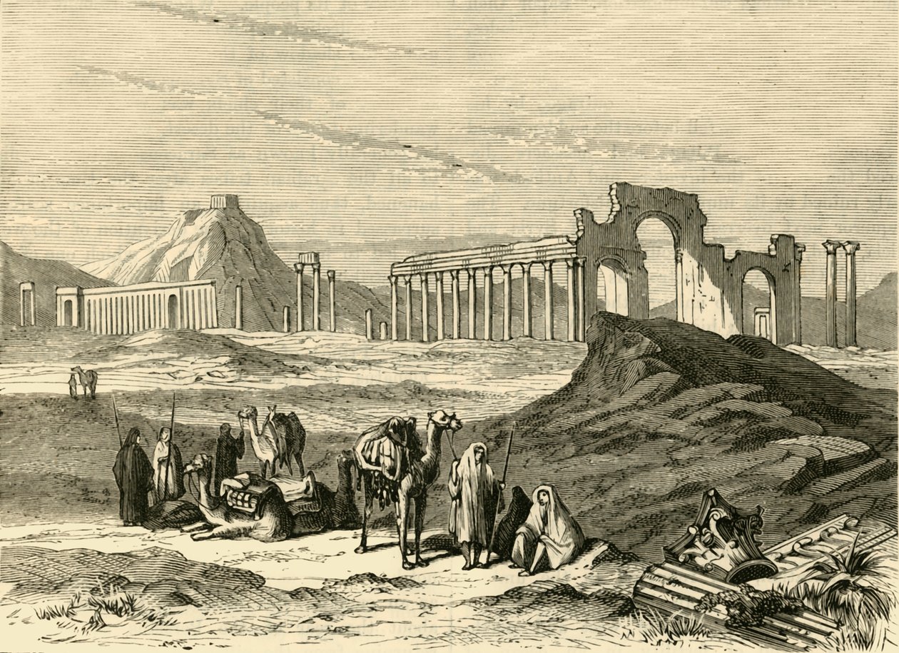 Ruiny Palmýry, 1890. od Unbekannt
