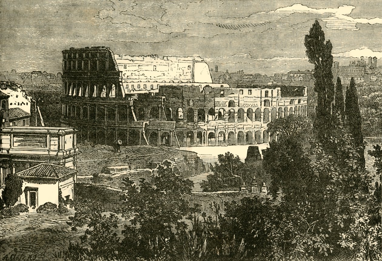 Ruiny Kolosea, z Palatinu, 1890. od Unbekannt