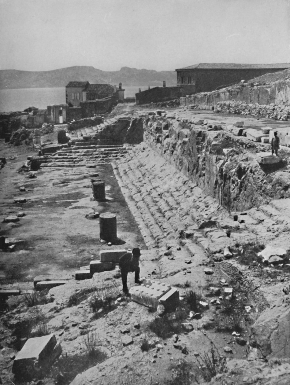 Ruiny Velkého chrámu záhad v Eleusis, 1913 od Unbekannt