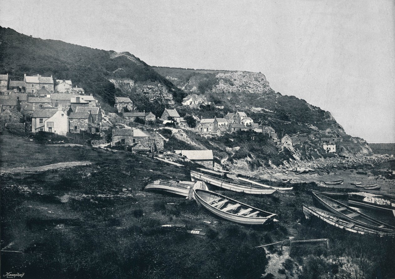 Runswick - Vesnice na útesech, 1895 od Unbekannt