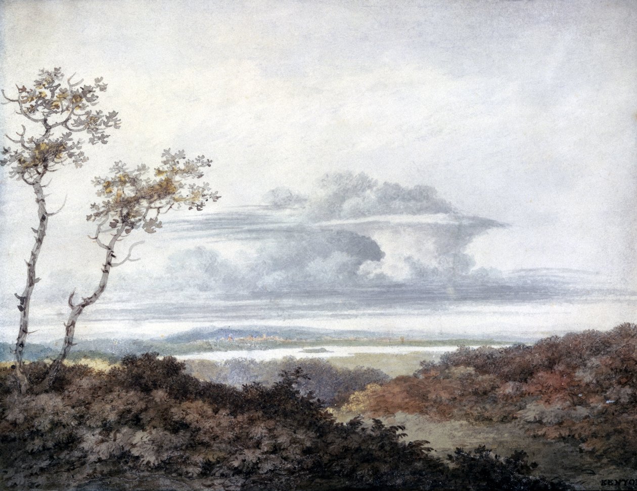 Studie venkovské krajiny a mraků Luke Howard, březen 1849 od Unbekannt