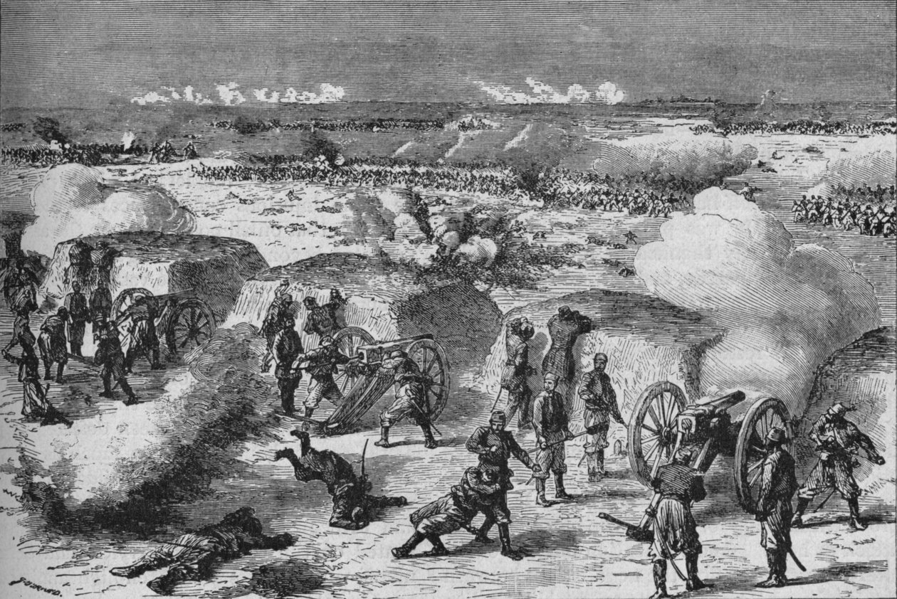 Ruský útok na tureckou pevnost, 1902 od Unbekannt