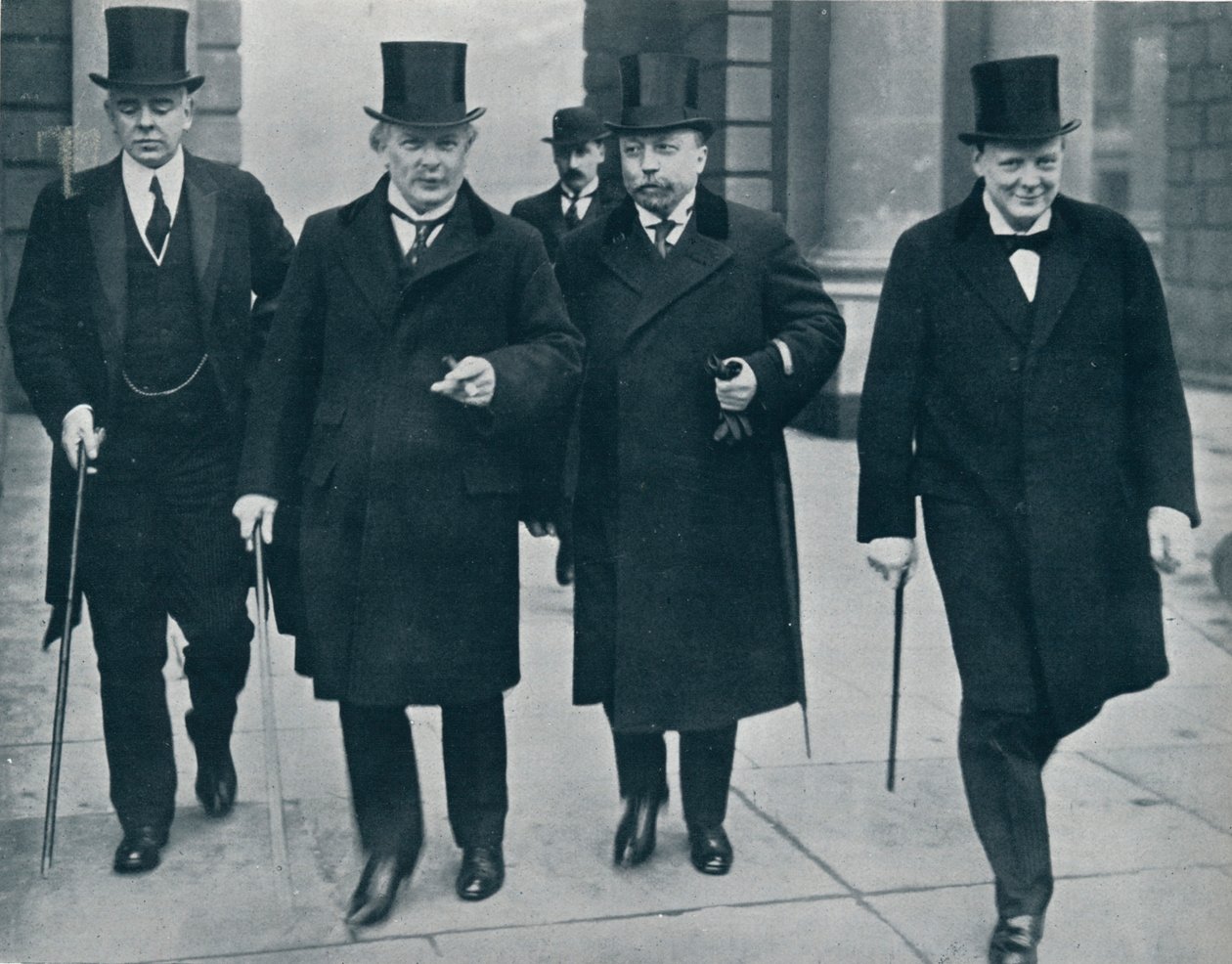 Ruský ministr financí v Anglii: M. Bark na cestě do Dolní sněmovny, 1914 od Unbekannt