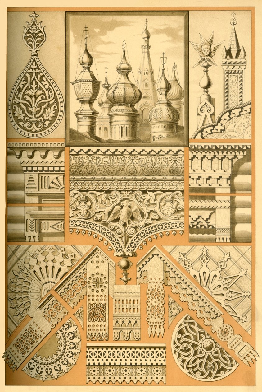 Ruský architektonický ornament a řezbářství, 1898. od Unbekannt