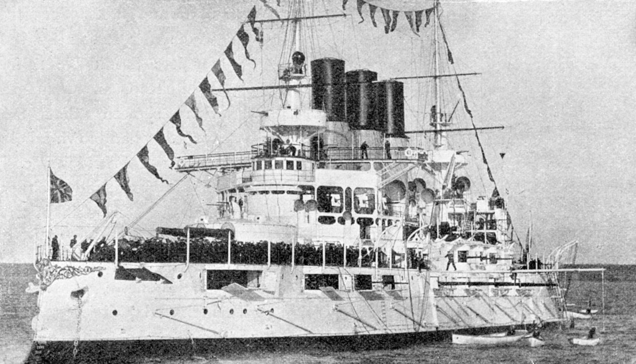 Ruská bitevní loď Retvisan, rusko-japonská válka, 1904-5 od Unbekannt