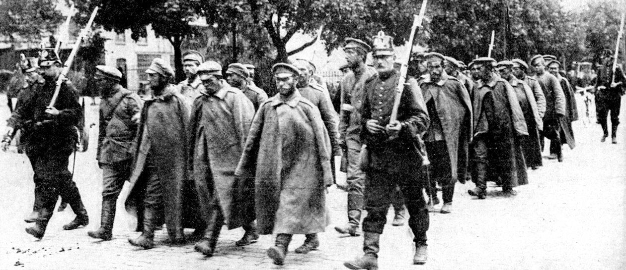 Ruští zajatci, východní Prusko, první světová válka, 1914 od Unbekannt