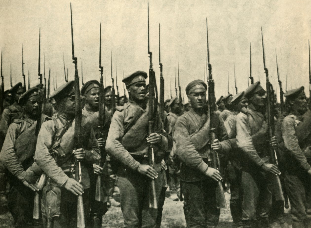 Ruští vojáci, první světová válka, 1914, c1920. od Unbekannt