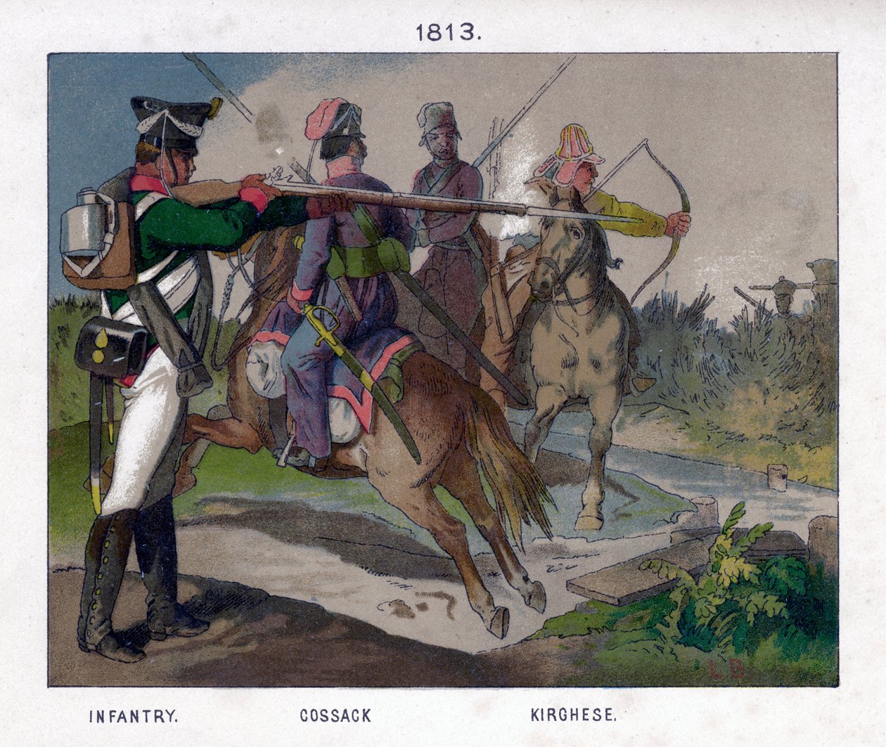 Ruští vojáci z roku 1813 19. století od Unbekannt