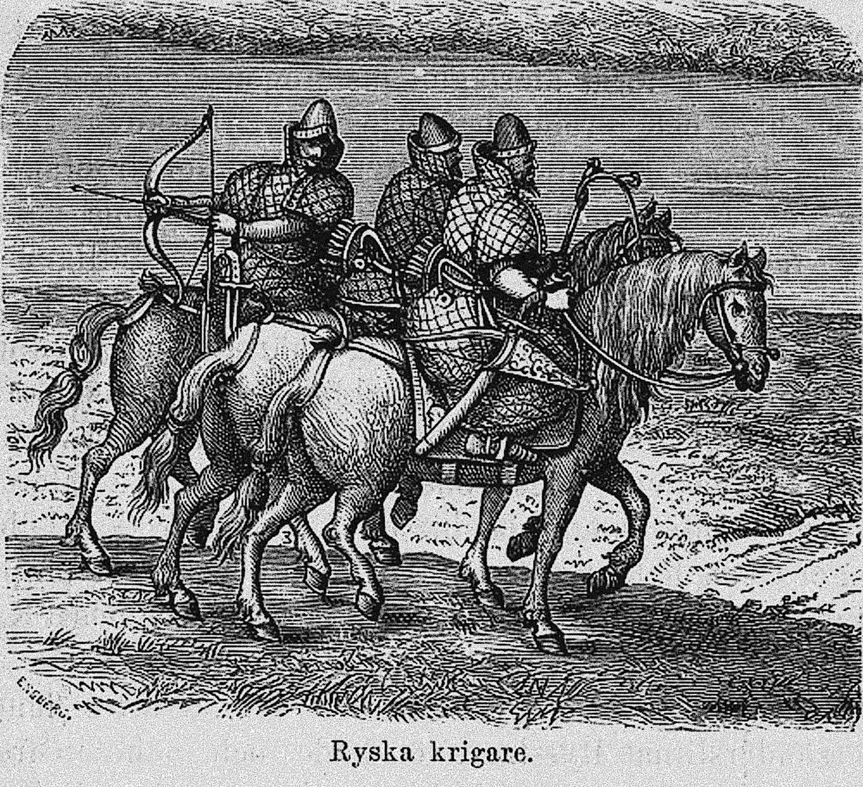 ruští válečníci, c. 1620 od Unbekannt