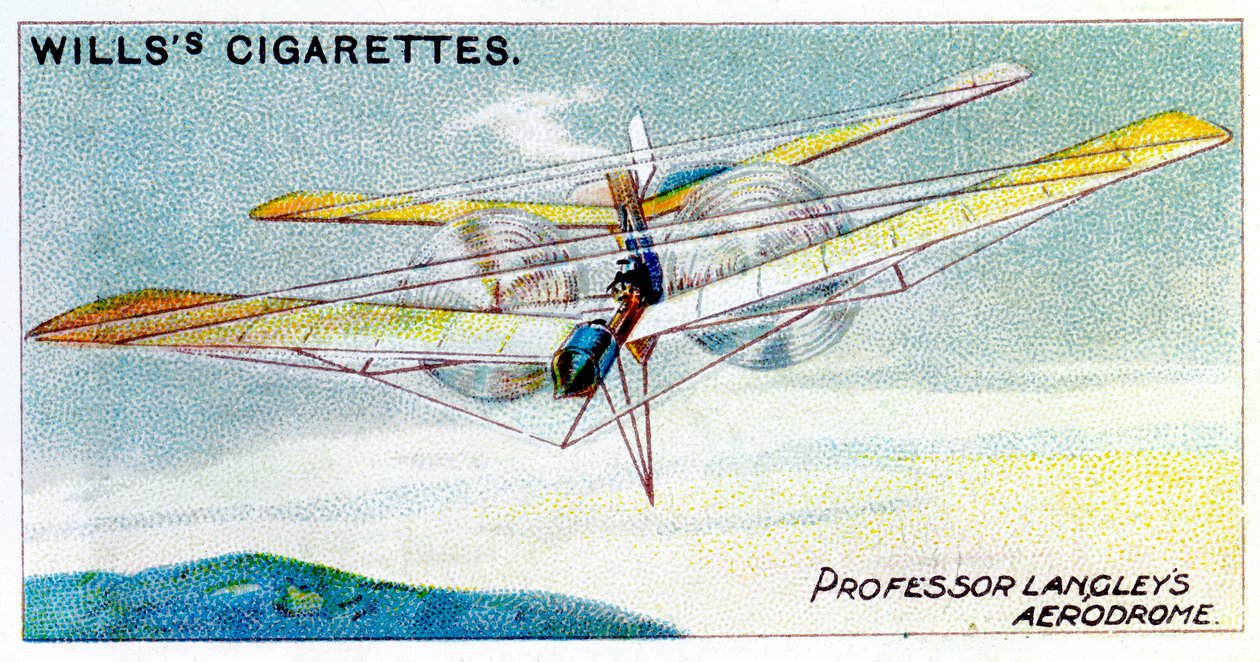 SP Langleys parní model letadla Aerodrome, c1896 od Unbekannt
