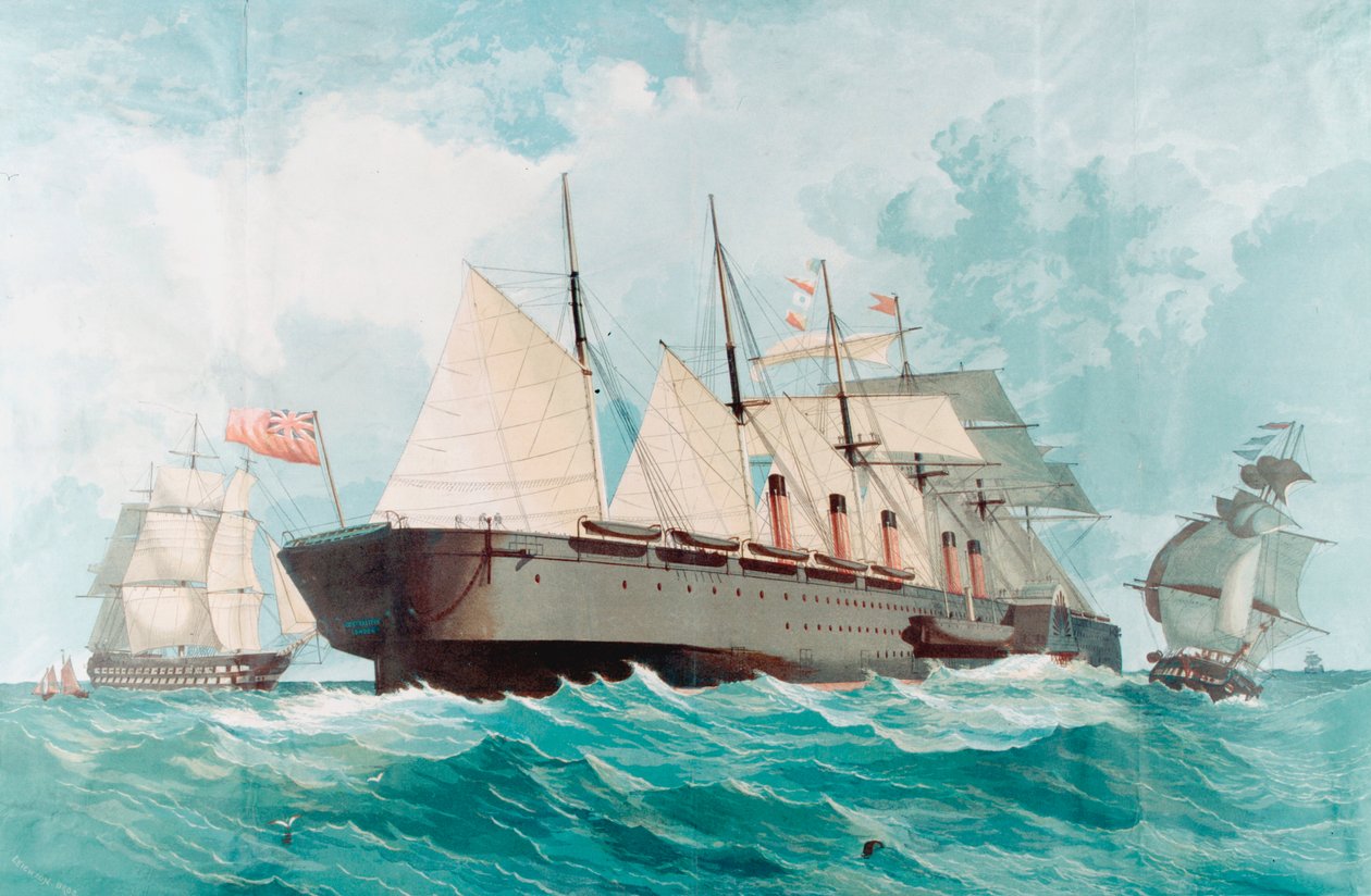 SS Great Eastern, velký parník IK Brunela, 1858 od Unbekannt