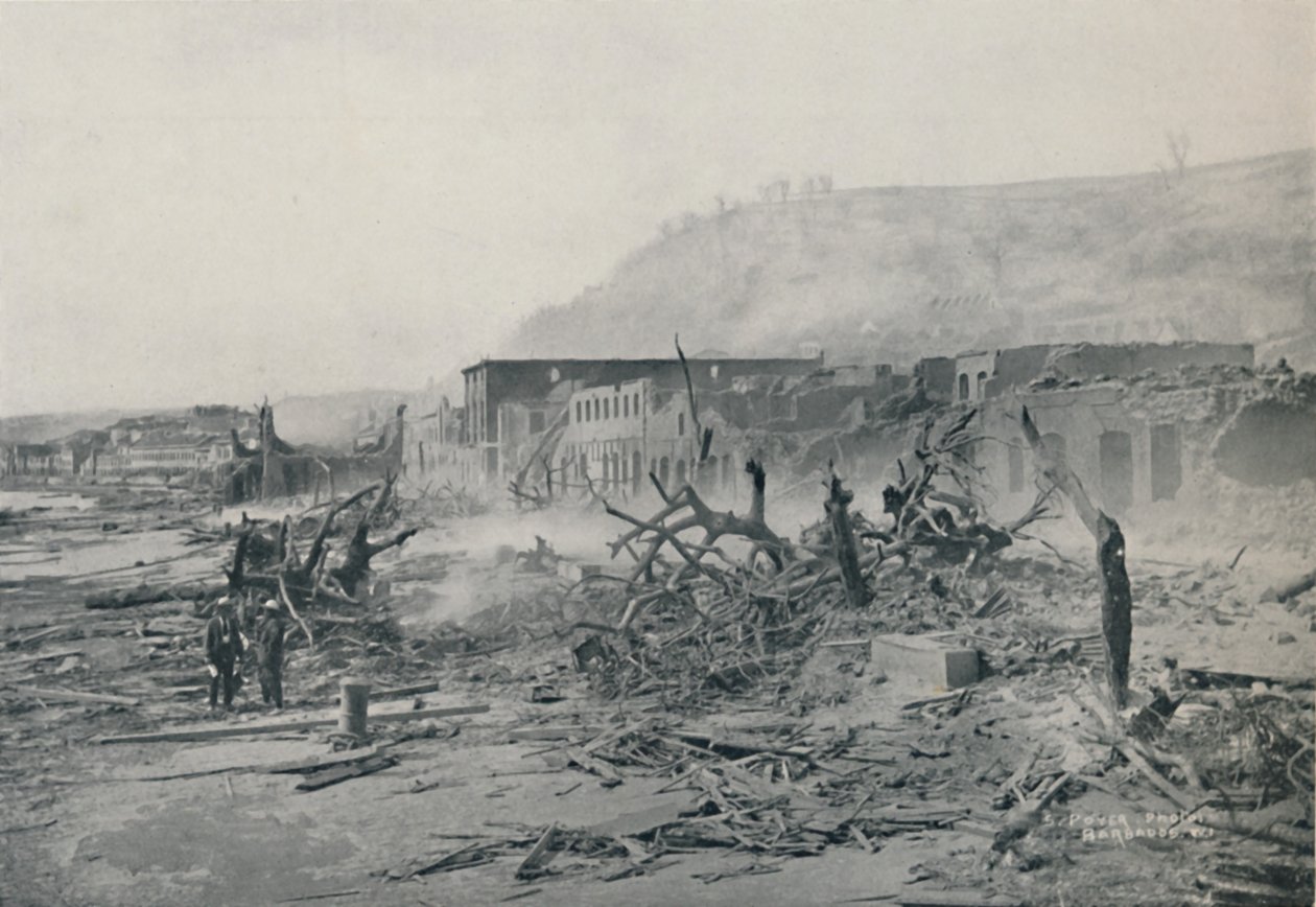 S. Pierre Po erupci, 1916 od Unbekannt