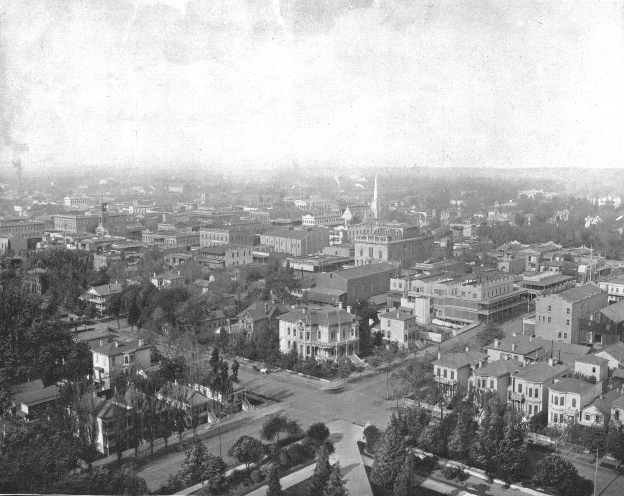 Sacramento, Kalifornie, z Dome of the Capitol, USA, c1900. od Unbekannt