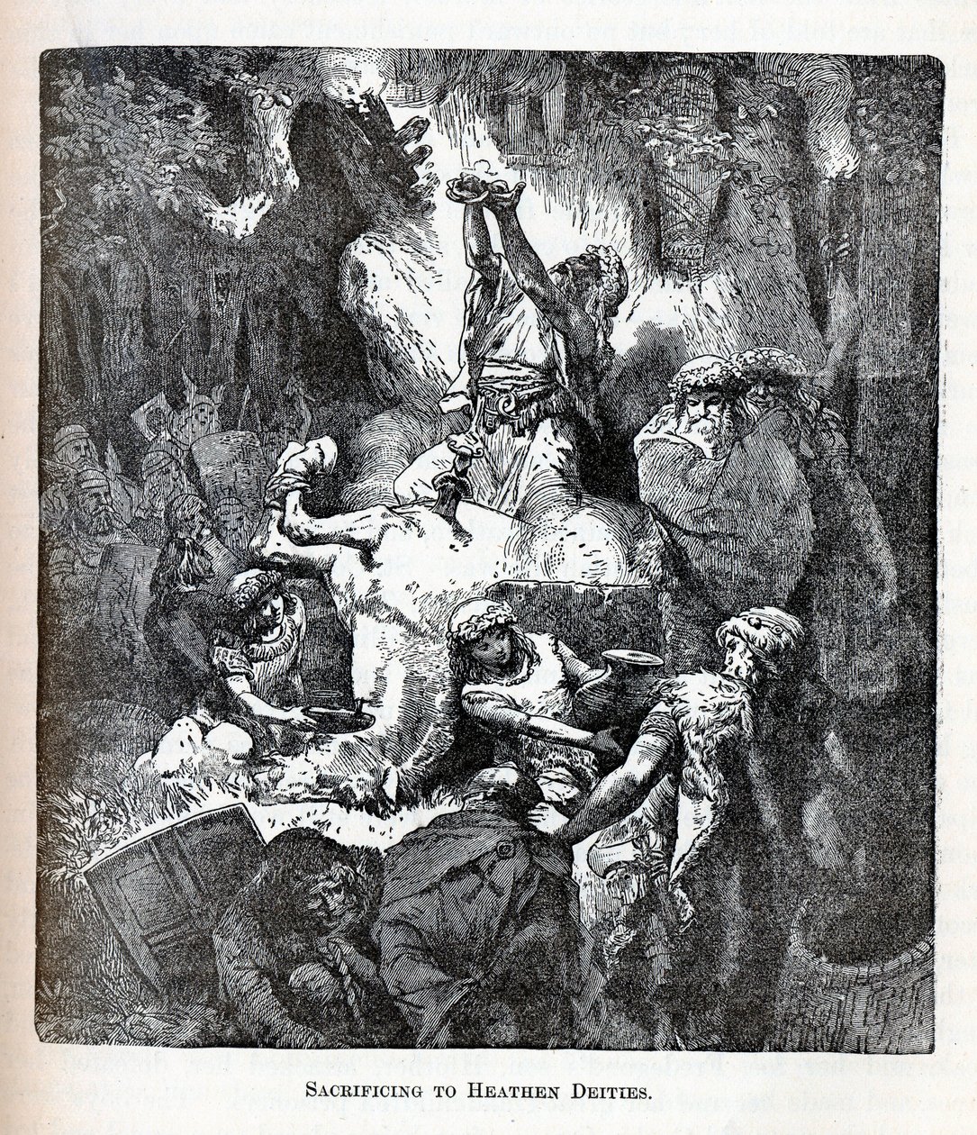 Obětování pohanským božstvům, 1882 od Unbekannt